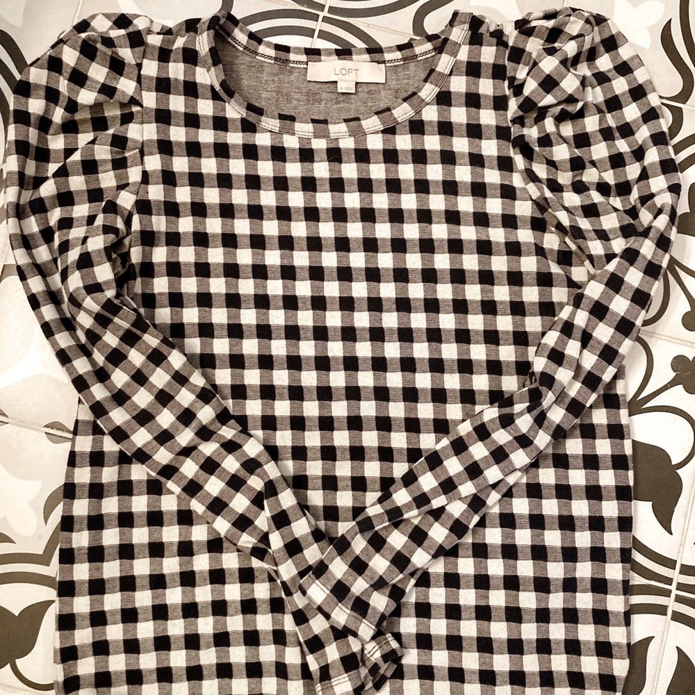 Plaid Loft top